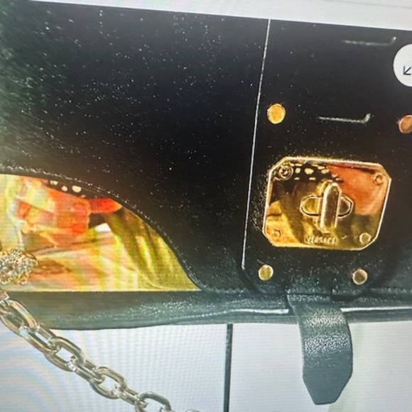 Versace La Medusa Crossbody Soft Lamb Lthr Bag w/add'l Gold Handle- MSRP -$1950 - Picture 2 of 16